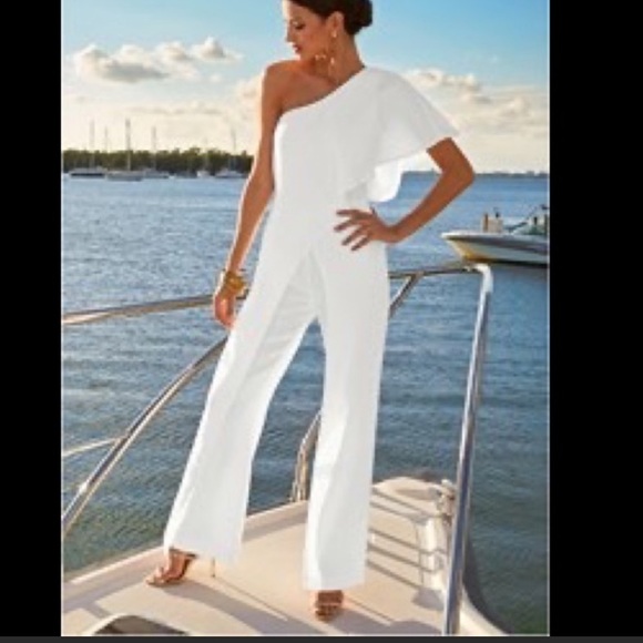 VENUS Pants - White Jumpsuit
